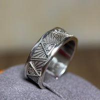 All-Seeing Triangle Silver Ring（R05/03）