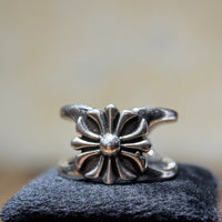 Vintage Silver Daisy Split Ring（R04/13）
