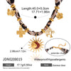 Bohemian Charm Silk-Wrapped Necklace Collection（N25）