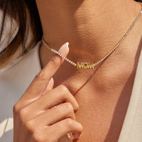 Crystal MOM Choker Necklace（N29）